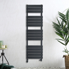 Scaldasalviette Misto di Design Antracite con Pannelli Piatti - 1500 x 450mm - Lustro