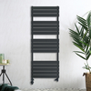 Scaldasalviette Misto di Design Antracite con Pannelli Piatti - 1500 x 600mm - Lustro