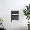 Scaldasalviette Misto di Design Antracite con Pannelli Piatti - 600 x 400mm - Lustro