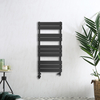 Scaldasalviette Misto di Design Antracite con Pannelli Piatti - 975 x 450mm - Lustro