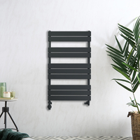 Scaldasalviette Misto di Design Antracite con Pannelli Piatti - 975 x 600mm - Lustro