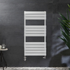 Scaldasalviette Misto di Design Bianco - 600mm x 400mm - Senza Copri Cavi