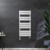 Scaldasalviette Misto di Design Bianco con Pannelli Piatti - 975 x 450mm - Lustro
