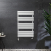 Scaldasalviette Misto di Design Bianco con Pannelli Piatti - 975 x 600mm - Lustro