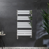 Scaldasalviette Misto di Design Cromato con Pannelli Piatti – 1000 x 600mm – Lustro