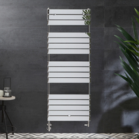 Scaldasalviette Misto di Design Cromato con Pannelli Piatti – 1512 x 600mm – Lustro