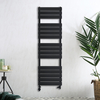 Scaldasalviette Misto di Design Nero con Pannelli Piatti - 1500 x 450mm - Lustro