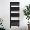 Scaldasalviette Misto di Design Nero con Pannelli Piatti - 1500 x 600mm - Lustro