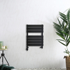 Scaldasalviette Misto di Design Nero con Pannelli Piatti - 600 x 400mm - Lustro