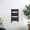 Scaldasalviette Misto di Design Nero con Pannelli Piatti - 825 x 450mm - Lustro