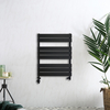 Scaldasalviette Misto di Design Nero con Pannelli Piatti - 825 x 600mm - Lustro