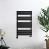 Scaldasalviette Misto di Design Nero con Pannelli Piatti - 975 x 600mm - Lustro