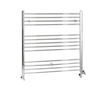 Scaldasalviette Misto Piatto - Termoarredo Bagno Cromato - 1000 x 1000mm - 627W - Kent