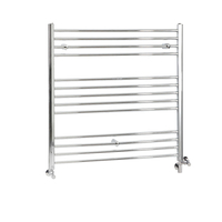 Scaldasalviette Misto Piatto - Termoarredo Bagno Cromato - 1000 x 1000mm - 627W - Kent