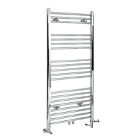 Scaldasalviette Misto Piatto - Termoarredo Bagno Cromato - 1188 x 500mm - 430W - Neva