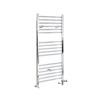 Scaldasalviette Misto Piatto - Termoarredo Bagno Cromato - 1200 x 500mm - 393W - Kent