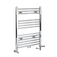 Scaldasalviette Misto Piatto - Termoarredo Bagno Cromato - 803 x 500mm - 292W - Neva