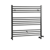 Scaldasalviette Misto Piatto - Termoarredo Bagno Nero - 1000 x 1000mm - 841W - Nox