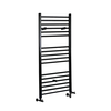 Scaldasalviette Misto Piatto - Termoarredo Bagno Nero - 1200 x 400mm - 507W - Nox
