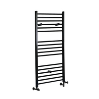 Scaldasalviette Misto Piatto - Termoarredo Bagno Nero - 1200 x 500mm - 594W - Nox