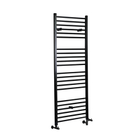 Scaldasalviette Misto Piatto - Termoarredo Bagno Nero - 1600 x 400mm - 670W - Nox