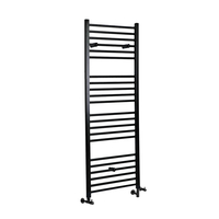 Scaldasalviette Misto Piatto - Termoarredo Bagno Nero - 1600 x 500mm - 795W - Nox