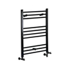 Scaldasalviette Misto Piatto - Termoarredo Bagno Nero - 800 x 500mm - 372W - Nox