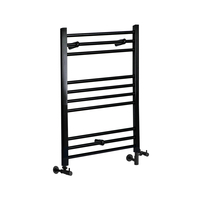 Scaldasalviette Misto Piatto - Termoarredo Bagno Nero - 800 x 500mm - 372W - Nox