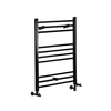Scaldasalviette Misto Piatto - Termoarredo Bagno Nero - 800 x 600mm - 427W - Nox