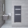 Scaldasalviette Moderno con Pannelli Piatti - Termoarredo Bagno Antracite - 1213 x 500mm - 722 Watt - Elgin