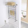 Scaldasalviette Moderno con Ripiano Porta-Salviette - Termoarredo Bagno Cromato - 794 x 532mm - 282 Watt - Duchessa