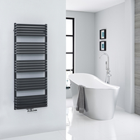 Scaldasalviette Nero ad Attacco Centrale - 1269 x 500mm - Arch