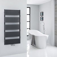 Scaldasalviette Nero ad Attacco Centrale - 1269 x 600mm - Arch