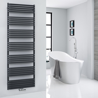 Scaldasalviette Nero ad Attacco Centrale - 1800 x 600mm - Arch