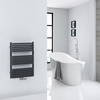 Scaldasalviette Nero ad Attacco Centrale - 736 x 500mm - Arch