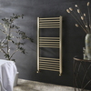 Scaldasalviette Piatto - Acciaio Inossidabile Effetto Oro Satinato - 1000mm x 500mm