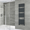 Scaldasalviette Piatto Antracite 786W - 1500 x 450mm - Lustro