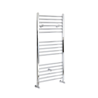 Scaldasalviette Piatto Cromato - Termoarredo Bagno - 1200 x 500mm - 393 Watt - Kent