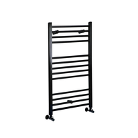 Scaldasalviette Piatto Nero - Termoarredo Bagno - 1000 x 500mm - 486 Watt - Nox