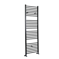 Scaldasalviette Piatto Nero - Termoarredo Bagno - 1800 x 600mm - 1066 Watt - Nox