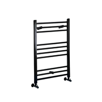 Scaldasalviette Piatto Nero - Termoarredo Bagno - 800 x 500mm - 372 Watt - Nox