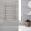 Scaldasalviette Termoarredo Bagno a Scaletta - Acciaio Inossidabile Cromato - 500 x 800mm - 229 Watt - Quo