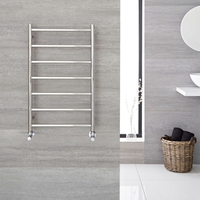Scaldasalviette Termoarredo Bagno a Scaletta - Acciaio Inossidabile Cromato - 500 x 800mm - 229 Watt - Quo