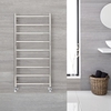 Scaldasalviette Termoarredo Bagno a Scaletta - Acciaio Inossidabile Cromato - 600 x 1200mm - 389 Watt - Quo