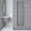 Scaldasalviette Termoarredo Bagno con Attacco Centrale - Argento - 1780 x 500mm - 794 Watt - Torun