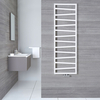 Scaldasalviette Termoarredo Bagno con Attacco Centrale - Bianco - 1545 x 500mm - 736 Watt - Torun