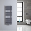 Scaldasalviette Termoarredo Bagno con Attacco Centrale - Design Tubolare Antracite - 1215 x 400mm - 362 Watt - Magera