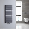 Scaldasalviette Termoarredo Bagno con Attacco Centrale - Design Tubolare Antracite - 1215 x 500mm - 362 Watt - Magera