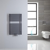Scaldasalviette Termoarredo Bagno con Attacco Centrale - Design Tubolare Antracite - 835 x 500mm - 304 Watt - Magera