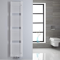 Scaldasalviette Termoarredo Bagno con Attacco Centrale - Design Tubolare Bianco - 1823 x 400mm - 454 Watt - Magera